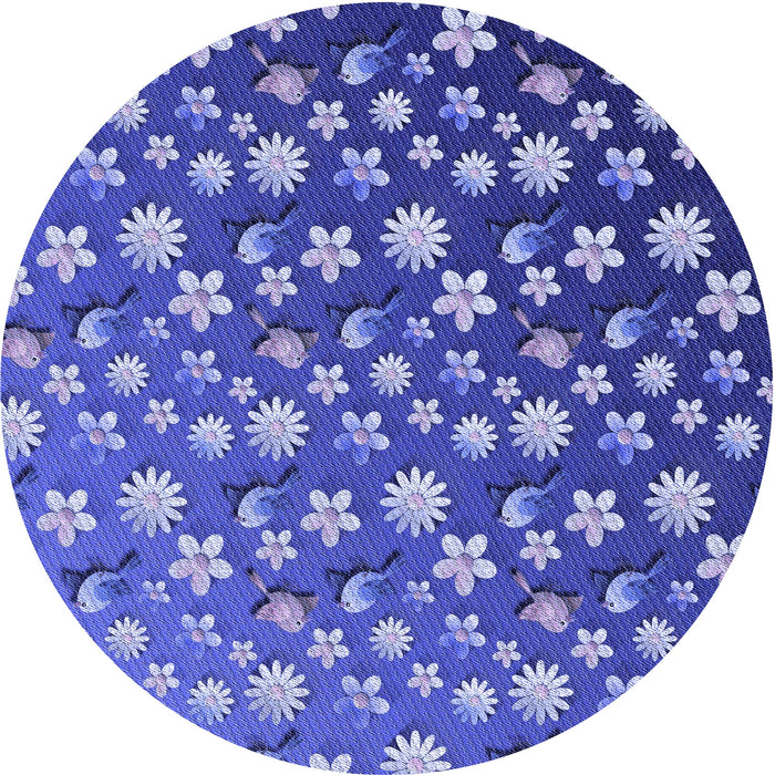 Square Patterned Sky Blue Rug, pat961blu