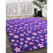 Machine Washable Transitional Purple Rug in a Family Room, wshpat961pur