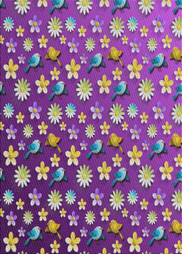 Patterned Dark Violet Purple Modern Rug, pat961