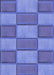 Machine Washable Transitional Sky Blue Rug, wshpat962blu