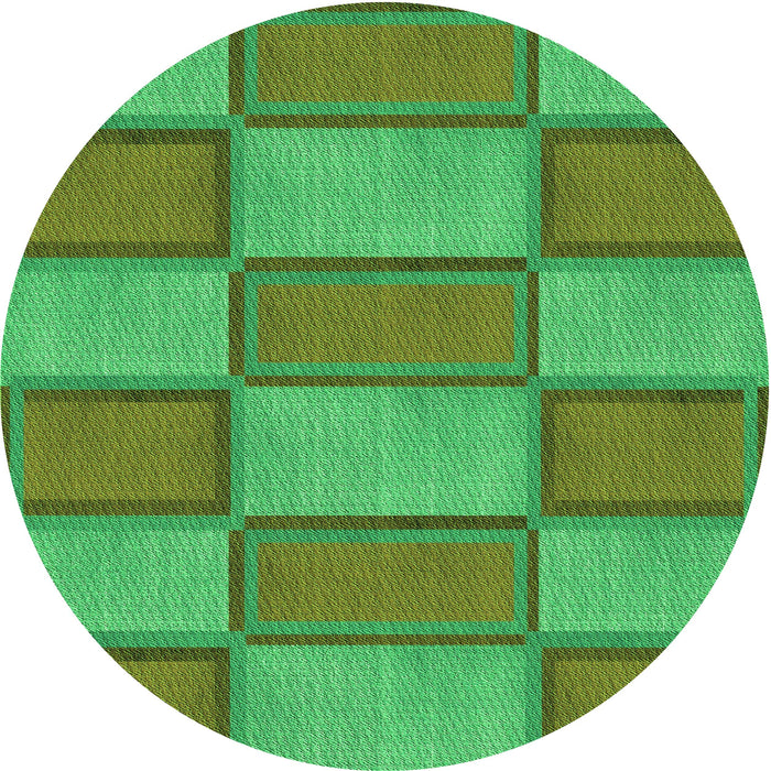 Square Patterned Seaweed Green Rug, pat962grn