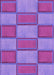 Machine Washable Transitional Purple Mimosa Purple Rug, wshpat962pur
