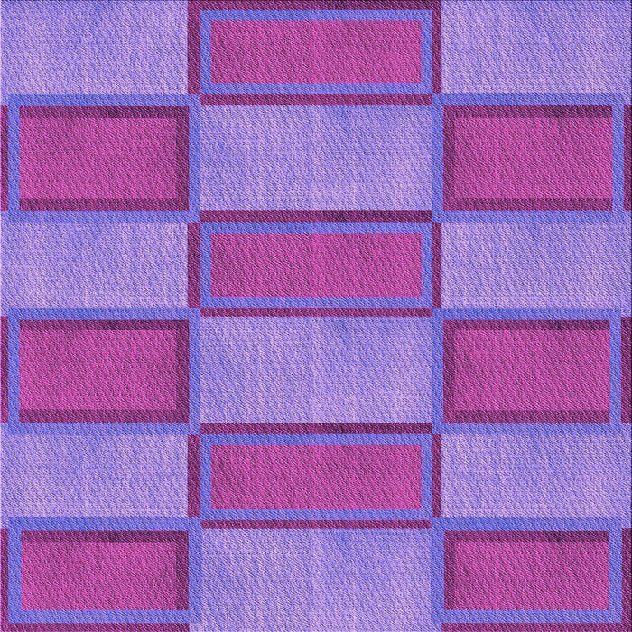 Round Patterned Purple Mimosa Purple Rug, pat962pur