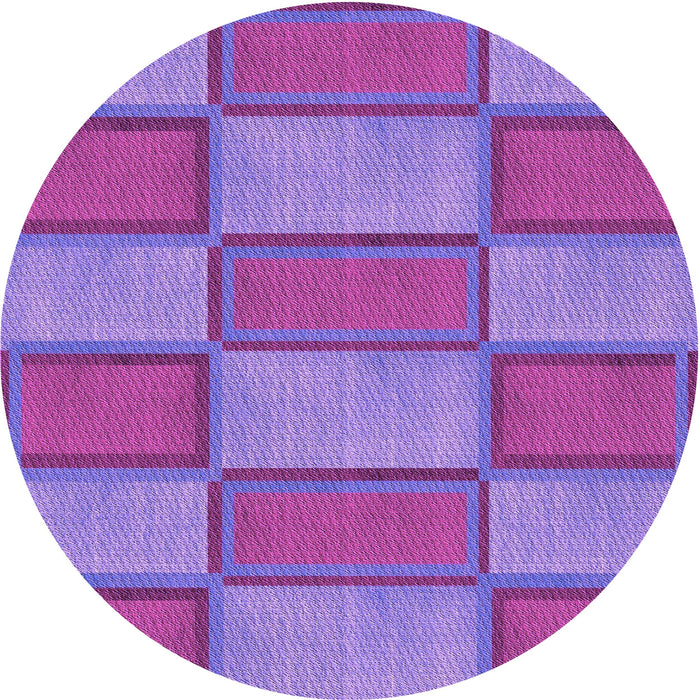 Square Machine Washable Transitional Purple Mimosa Purple Rug in a Living Room, wshpat962pur