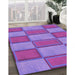Machine Washable Transitional Purple Mimosa Purple Rug in a Family Room, wshpat962pur