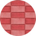 Square Machine Washable Transitional Red Rug in a Living Room, wshpat962rd
