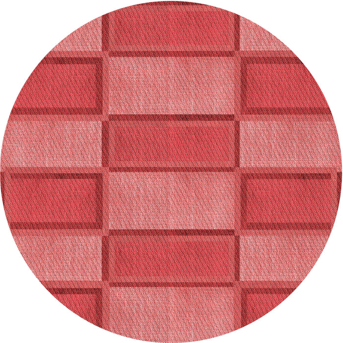 Square Patterned Red Rug, pat962rd