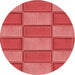 Square Patterned Red Rug, pat962rd