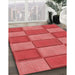 Machine Washable Transitional Red Rug in a Family Room, wshpat962rd