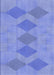 Patterned Denim Blue Rug, pat963blu