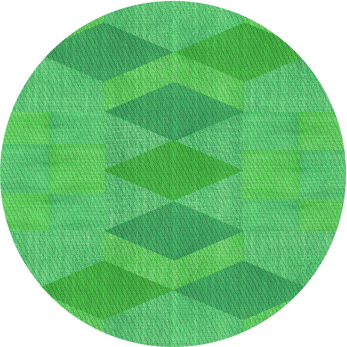 Square Machine Washable Transitional Neon Green Rug in a Living Room, wshpat963grn