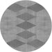 Square Patterned Silver Gray Rug, pat963gry