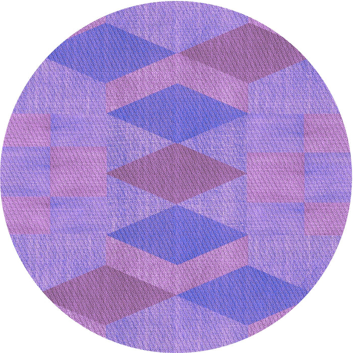 Square Patterned Bright Lilac Purple Rug, pat963pur