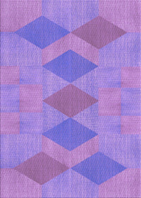 Machine Washable Transitional Bright Lilac Purple Rug, wshpat963pur