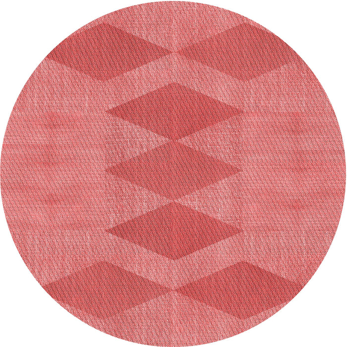 Square Patterned Fire Red Rug, pat963rd