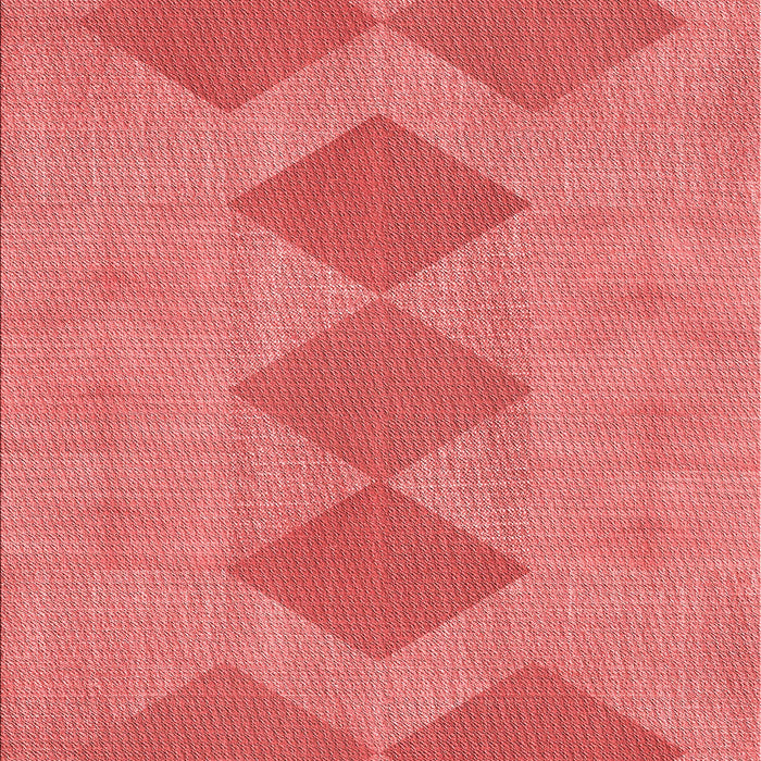 Patterned Fire Red Rug, pat963rd