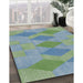 Machine Washable Transitional Cyan Opaque Blue Rug in a Family Room, wshpat963