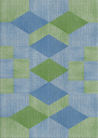 Machine Washable Transitional Cyan Opaque Blue Rug, wshpat963