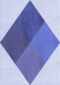 Machine Washable Transitional Royal Blue Rug, wshpat964blu