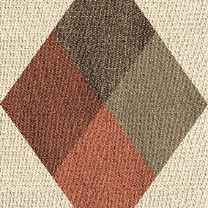 Patterned Sienna Brown Rug, pat964brn