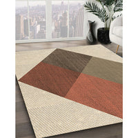 Patterned Sienna Brown Rug, pat964brn