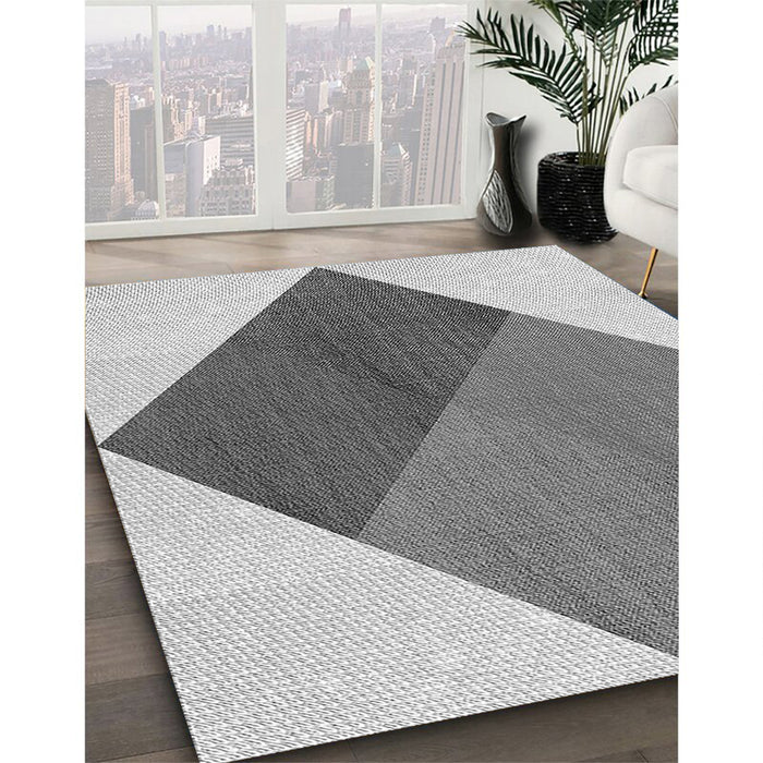Machine Washable Transitional Gray Rug in a Family Room, wshpat964gry