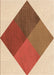 Patterned Mahogany Brown Rug, pat964org