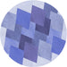 Square Machine Washable Transitional Blue Rug in a Living Room, wshpat965blu