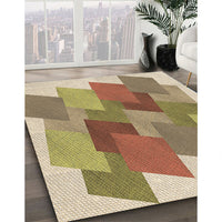 Patterned Light Brown Rug, pat965brn