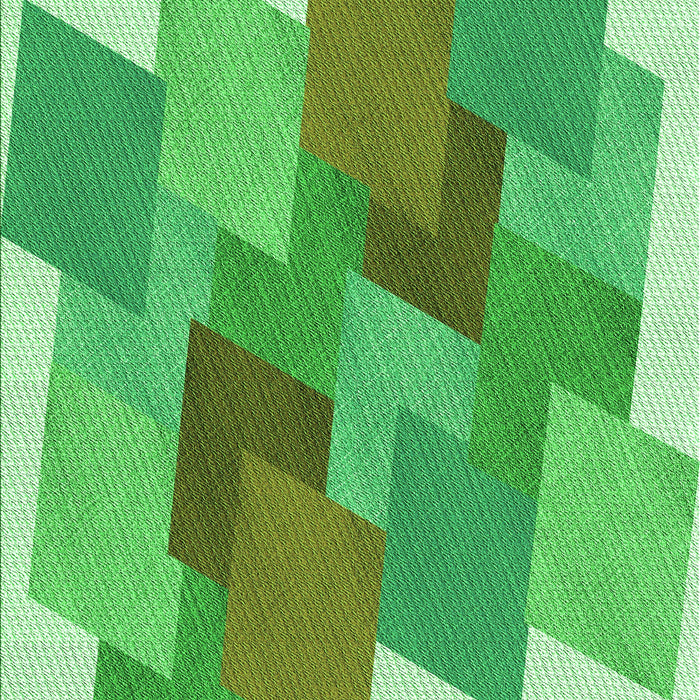 Patterned Dark Lime Green Rug, pat965grn