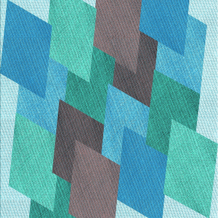 Patterned Glacial Blue Ice Blue Rug, pat965lblu