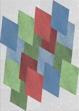 Patterned Ash Gray Novelty Rug, pat965