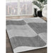 Machine Washable Transitional Silver Gray Rug in a Family Room, wshpat966gry