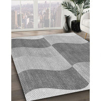 Patterned Silver Gray Rug, pat966gry