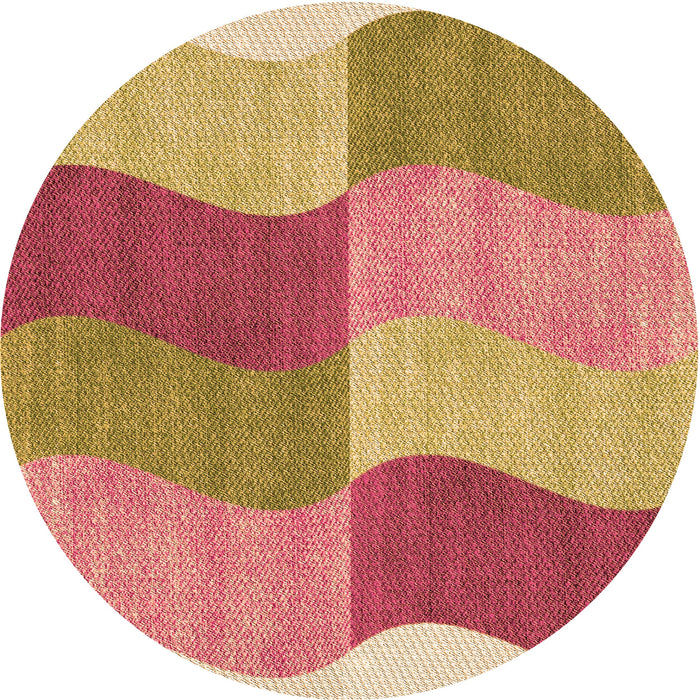 Square Machine Washable Transitional Yellow Orange Rug in a Living Room, wshpat966org