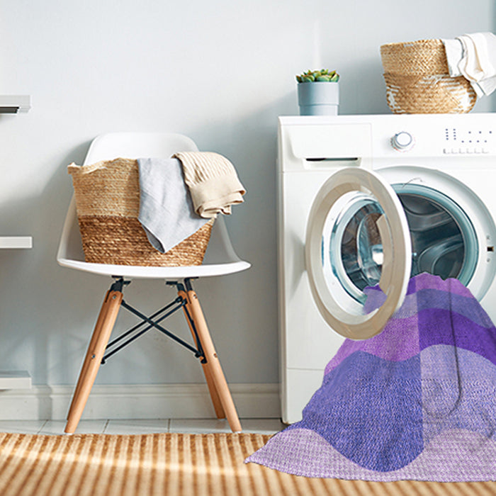 Machine Washable Transitional Purple Rug in a Washing Machine, wshpat966pur