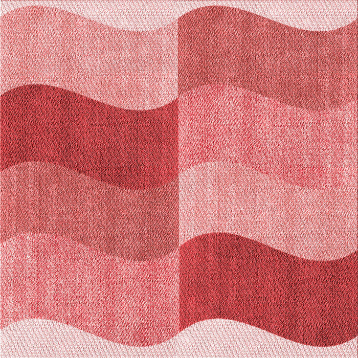 Round Machine Washable Transitional Light Coral Pink Rug, wshpat966rd