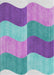 Machine Washable Transitional Purple Violet Purple Rug, wshpat966