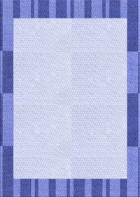 Machine Washable Transitional Blue Rug, wshpat967blu