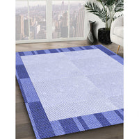 Patterned Blue Rug, pat967blu