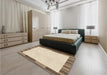 Patterned Vanilla Gold Rug in a Bedroom, pat967brn