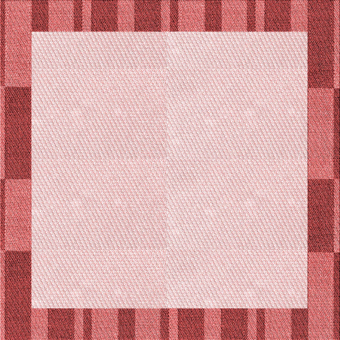 Round Patterned Red Rug, pat967rd