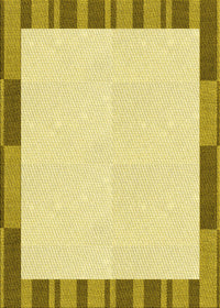 Machine Washable Transitional Dark Golden Brown Rug, wshpat967yw