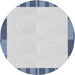 Square Machine Washable Transitional Water Blue Rug, wshpat967