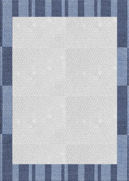 Patterned Water Blue Novelty Rug, pat967