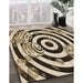 Machine Washable Transitional Bakers Brown Rug in a Family Room, wshpat968brn