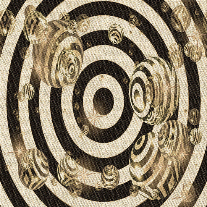 Round Machine Washable Transitional Bakers Brown Rug, wshpat968brn