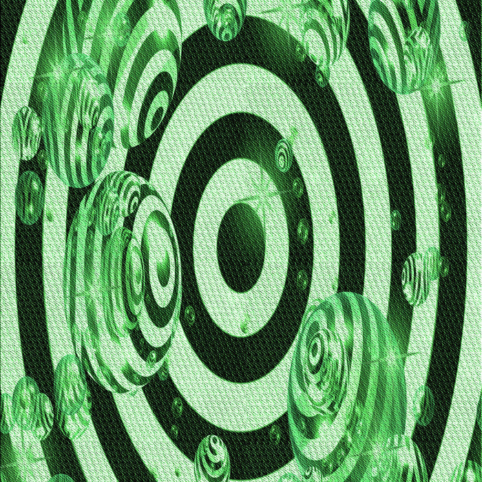 Patterned Deep Emerald Green Rug, pat968grn