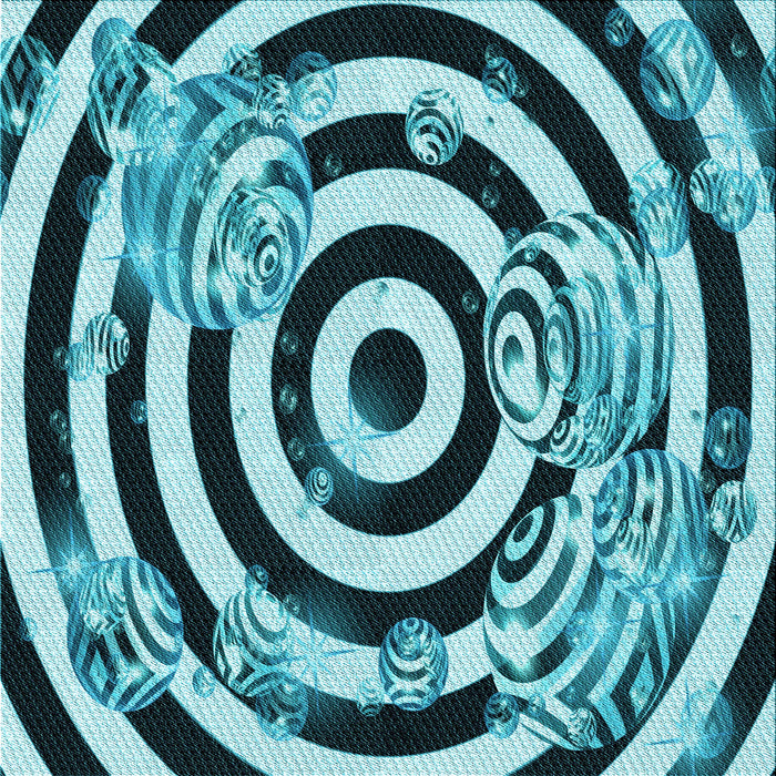 Round Machine Washable Transitional Medium Teal Green Rug, wshpat968lblu