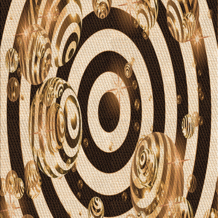 Patterned Red Brown Rug, pat968org